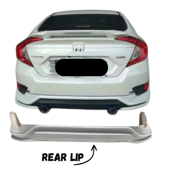Honda Civic 2017-2021 Rear Fiber Lip