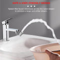 720 Rotatable Tap Aerator Splash-proof Faucet Sprayer Head Water Saving Plastic Splash Tap Head Wash Basin Tap Extender Adapter.