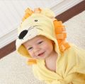 Cotton Baby Robe Bath Towel Cartoon Hoodies Infant Girls Boys Sleepwear Bath Blanket Kids Soft Bathrobe Pajamas Kids Clothing.