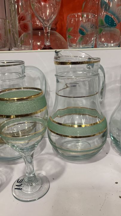 fancy gold plated turkey design water set