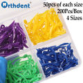 200Pcs/Box Disposable Dental Wedges Tooth Gap Wedge with End Circular Holes Plastic Dentist Oral Care Accessories 4Sizes.
