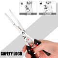 Fishing Pliers Multifunctional Long Nose Stainless Steel Hook Remover Cut Fishing Line Hook Fishing Pliers Tackle Tool Equipment. 