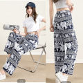 🔥 Elephant Pants 🔥 Elephant Pattern Trousers ❤️ Made in Thailand ❤️ Italian Silk Pants 🐘 ❤️ Soft and Smooth Fabric, Comfortable to Wear. Elastic Waist Pants, Long Pants, Very Popular Fashion Pants. 🎉 The Fabric Is Not Thick or Thin. You Can Be Beautif. 