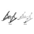 Adjustable laptop stands, Adjustable Height 7 Level, Foldable Laptop Stand  Aluminium metal Laptop Stand Solid Stand With Anti Slip Rubber Grips Portable Laptop Stand For all Size laptop Tablets and iOS Devices. 