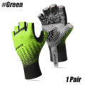 1Pair Cycling Bike Gloves,5MM Padded Half Finger Bicycle Gloves,Summer Road Bike Gloves for Cycling,Running,Working Out. 
