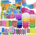 Mumfactory Slime 12 pcs / Glitter 6 bottle / Water Baloons / Orbeez balls / 1 clay mitti pics / 10 icream sticks china matti Jumbo Slime Kit Toys in Rs 299 Box Not Included. 