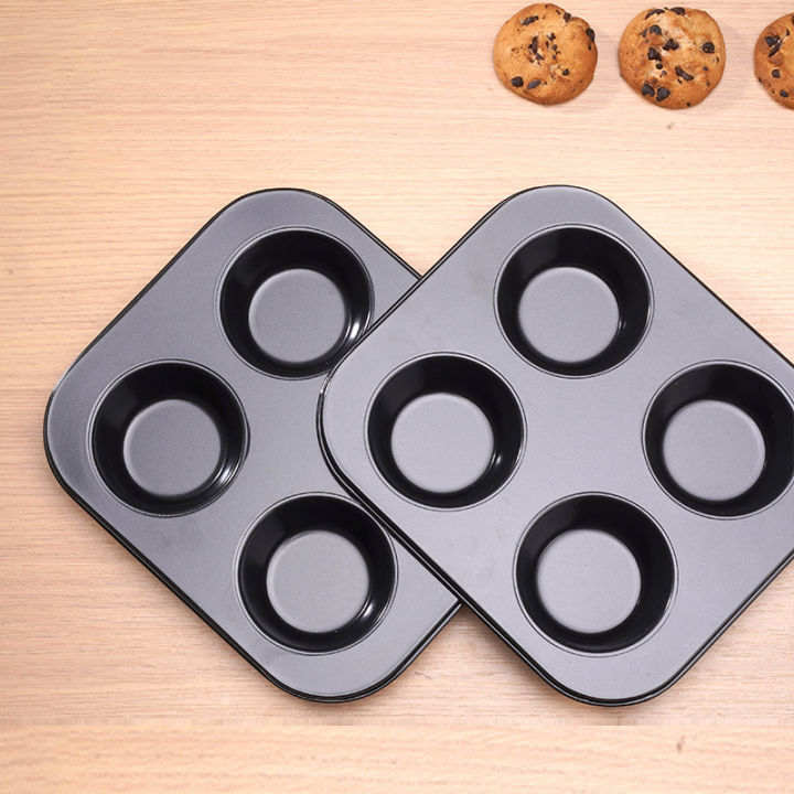 4%20Holes%20Non-Stick%20Cupcake%20Baking%20Tray%20Carbon%20Steel%20Muffin%20Pan%20Cake%20Mould%20Egg%20Tart%20Baking%20Mold%20Round%20Biscuit%20Pan%20Kitchen%20Bakeware%20-%20Image%202