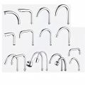 Kitchen faucet Replacement Stainless Steel Sink Tap Spout Pipe Fittings Single Handle Connection Cardan Tube Rotates Large Bend.