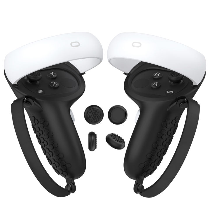 HUNDAI%20New%20VR%20Accessories%20Protective%20Cover%20For%20Oculus%20Quest%202%20VR%20Touch%20Controller%20Silicone%20Cover%20Skin%20Handle%20Grip%20With%20Knuckle%20-%20Image%202