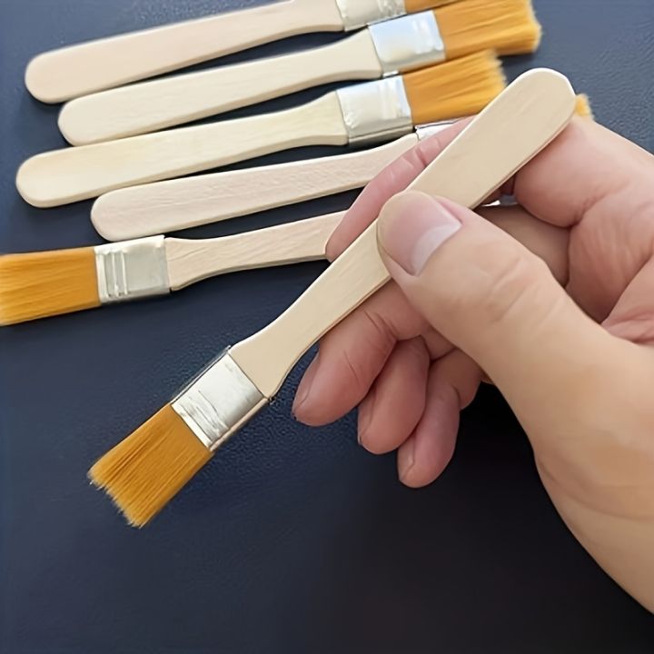10Pcs%20Wooden%20Handle%20Nylon%20Bristle%20Paint%20Brush%20for%20Oil%20Painting,%20Dusting%20and%20Cleaning%20-%20Unrechargeable%20Hand%20Tool%20Set%20Without%20Batt%20-%20Image%204