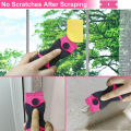 Window Cleaning Scraper Razor Blade Scraper Tool Plastic Double Edged Paint Scraper for Car Glass Decals Tint Stickers Cooktop. 