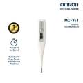 Omron MC-246 Digital Clinical Thermometer – High-Accuracy Medical Thermometer with Last Reading Recall, °C/°F Switchable, Water-Resistant Design, and Replaceable Battery for Oral, Rectal, or Underarm Use. 