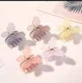 3 pc trending Frosted Butterfly clip Girls Women hair catcher. 