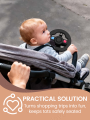 Stroller Steering Wheel Toy with Music & Horn | 360° Rotatable Interactive Toy for Toddlers. 