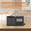XHDATA D-368/D-328 Portable Stereo Radio FM AM SW MP3 Player with Bluetooth TF Card USB Rechargeable Battery for Elder . 