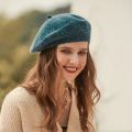 100% Wool Beret Hat Women Winter Thick French Hat Girls Solid Color Autumn Berets Caps Hats For Women Flat Cap Hat Felt Berets. 