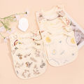 3pcs/set Cotton Waterproof Baby Bibs Summer Infant Bib Newborn Burp Cloths Bandana for Kids Boys Girls Soft Feeding Saliva Towel. 