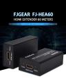 Fjgear HDMI extender 60m. 1080p cat-5E/6 HDMI extender by Lan 60m.. 
