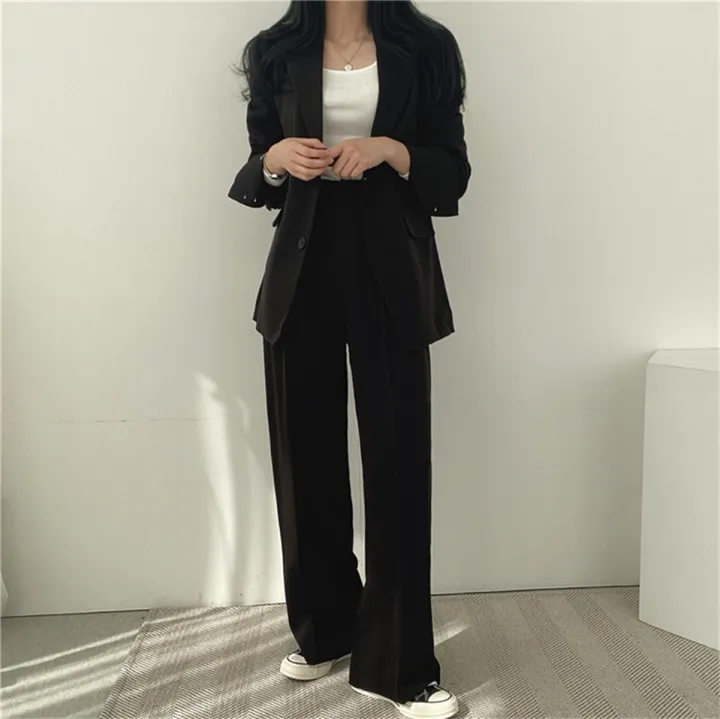 2026%20Spring%20New%20Women's%20Clothing%20Suit%20Jacket%20Casual%20Pants%20Set%20Wide%20Leg%20Suit%20Pants%20Elegant%20Office%20Lady%20Business%20Suit%20Set%20Blazers%20-%20Image%203