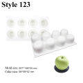 SHENHONG Fruits Mousse Cake Molds Orange Pear Mango Strawberry Durian Design Silicone Cake Moulds Dessert Decorating Tools.