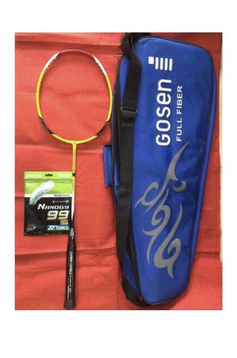 Gosen Badminton Racket Bat Full Fiber - Master The Game With Gosen'S Badminton Racket, Crafted With Full Fiber For Enhanced Performance