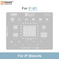 AMAOE M1 M2 0.12mm BGA Reballing Steel Mesh Template for MAC Notebook 2021 2022Pro Air5/6 Planting Tin Stencil Net. 