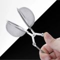 Stainless Steel Spoon Tea Ball Infuser Filter Squeeze Leaves Herb Mesh Strainer Tea Infuser in Mesh Tea Ball with Handlet Silver. 