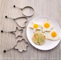 4pcs egg mold fried egg cooking mold shaper stainless steel kitchen pan cake. 