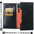 MODEL: NL-01 pure cow leather stylish long wallet. Mobile. Money Compartment.