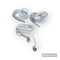 3 in 1 White Headphones Pack High Quality Sound and Bass for Music Lovers. 