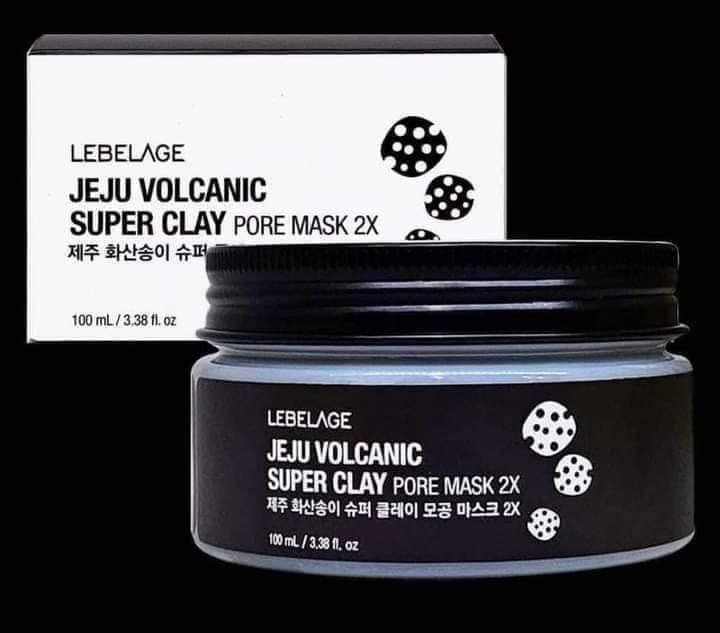 Lebelage Jeju Volcanic Super Clay Pore Mask 2X 100ml
