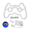 Gamer Neon Sign Lights, LED Game Controller Neon Sign for Gamer Room Decor, USB Or Battery Powered Gaming Neon Sign Table Lamp. 