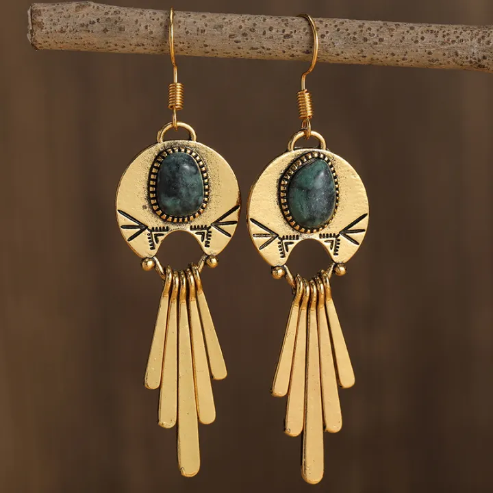 New%20Retro%20Originality%20Exaggerated%20Hollow%20Palace%20Style%20Round%20Earrings%20Bohemian%20Fashion%20Women's%20Festival%20Party%20Accessories%20Jewelry%20-%20Image%204