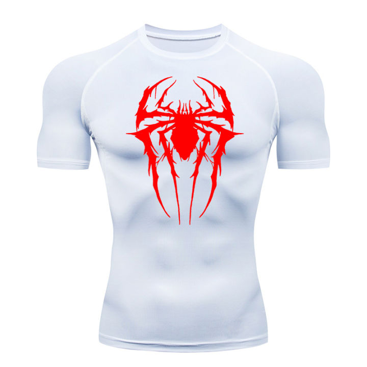 Spider%20Graphic%20Compression%20Shirts%20for%20Men%20Gym%20Workout%20Rash%20Guard%20Athletic%20Quick%20Dry%20Tshirts%20Tees%20Tops%20Undershirts%20Baselayers%20-%20Image%203