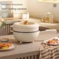 Electric Hot Pot 2.8L,1000W Non-Stick Saute Pan,Rapid Noodles Cooker,Electric Cooking Pot,Ramen Cooker for Steak,Egg,Fried Rice,Dumplings,with Power. 