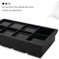 4/6/8 Grid Silicone Ice Cube Tray Big Ice Cube Mold Square Ice Cube Maker Food Grade Reusable Ice Cube Mould Whiskey Ice Mold.