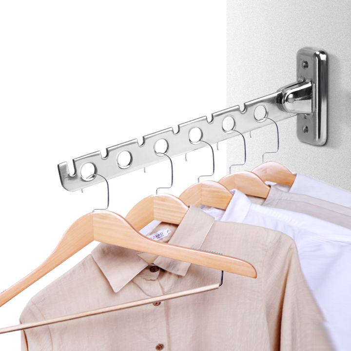 Home Organizer Stainless Steel Clothes Folding Hangers Clothes Drying ...