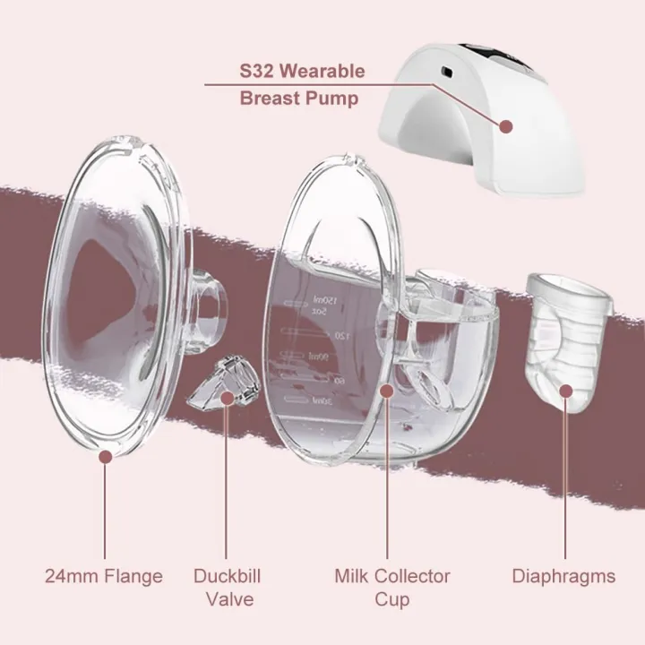 S32%20Full%20Sets%20Breast%20Pump%20Parts%20with%2024/27mm%20Flanges%20Compatible%20with%20NCVI/Nuliie%20S32%20Breast%20Pump%20Replacement%20Parts%20-%20Image%204