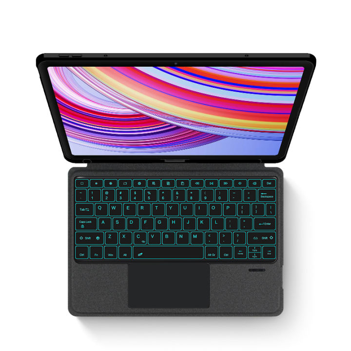 AJIUYU%20Backlight%20Magic%20Keyboard%20For%20XiaoMi%20Redmi%20Pad%20Pro%2012.1%20inch%20Folio%20Smart%20Case%20Portuguese%20Spanish%20Arabic%20Keyboard%20Cover%20-%20Image%203