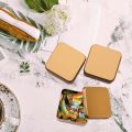 Pack of 2 - Multipurposed Tin Storage Box, Tin Boxes with Lids, Empty Metal Tins, Portable Metal Container Organizer for Cookies, Candy, Treats, Gifts, Gifts and Crafts. 