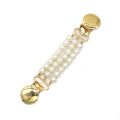 Pearls Sweater Clips Fasteners Pearl Brooch Clips Cardigan Shawl Dress Shirts Collar Back Cinch Clips for Women Girls Clothing.