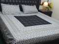3 Piece Cotton Satan Embroidery Bedsheets. 