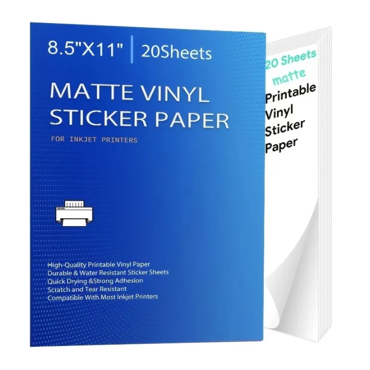 Printable%20Vinyl%20Sticker%20Paper%20for%20Inkjet%20laser%20Printer%20Glossy%20White%20Matte%2020%20Self-Adhesive%20Sheets%20Waterproof%20Decal%20Paper%208.5x11'%20-%20Image%208