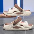 Outdoor Women and Mens Summer 2025 Men's Slippers EVA Lightweight Slides Indoor Leisure Beach Shoes Comfort Soft Men's Slippers. 