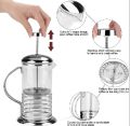 Generic Portable Stainless Steel Glass French Press Coffee Cup Pot Plunger Tea Maker - 600ml. 