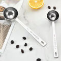 1/2PCS Stainless Steel Coffee Scoop, Tablespoon Measuring Spoon Long Handle Coffee Spoon for Kitchen Cafe Making.. 
