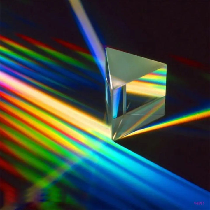 25x25x80mm Triangular Prism BK7 Optical Prisms Glass Physics Teaching ...