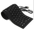 Silicone Flexible Soft Roll-up Waterproof Portable USB Wired Keyboard for PC Notebook Laptop. 