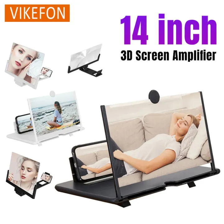 Mobile Screen Amplifier Projector Video Movie Amplifier Desktop Display ...