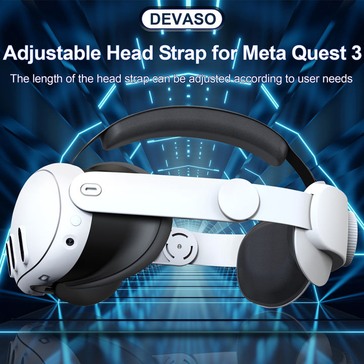Upgrade Elite Halo Strap Alternative Head Strap Balanced Head Pressure Anti-Stifling Adjustable for Meta Quest 3 VR Accessories